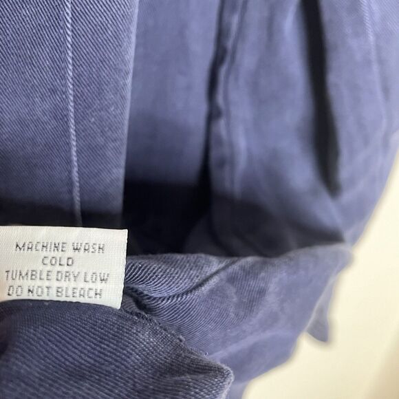 Bryn Walker Button Up Tunic Top Blue Womens Small Long Sleeve Lagenlook - Picture 10 of 14